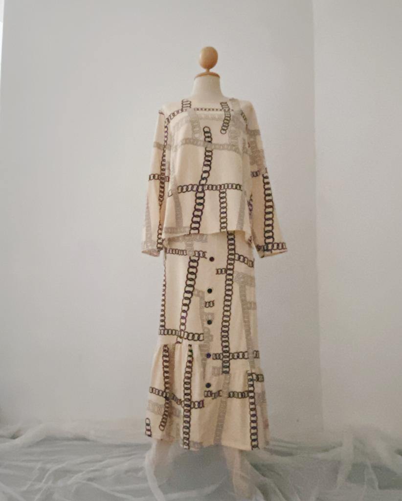 Button Skirt & Top - Chain - Samiha Apparels