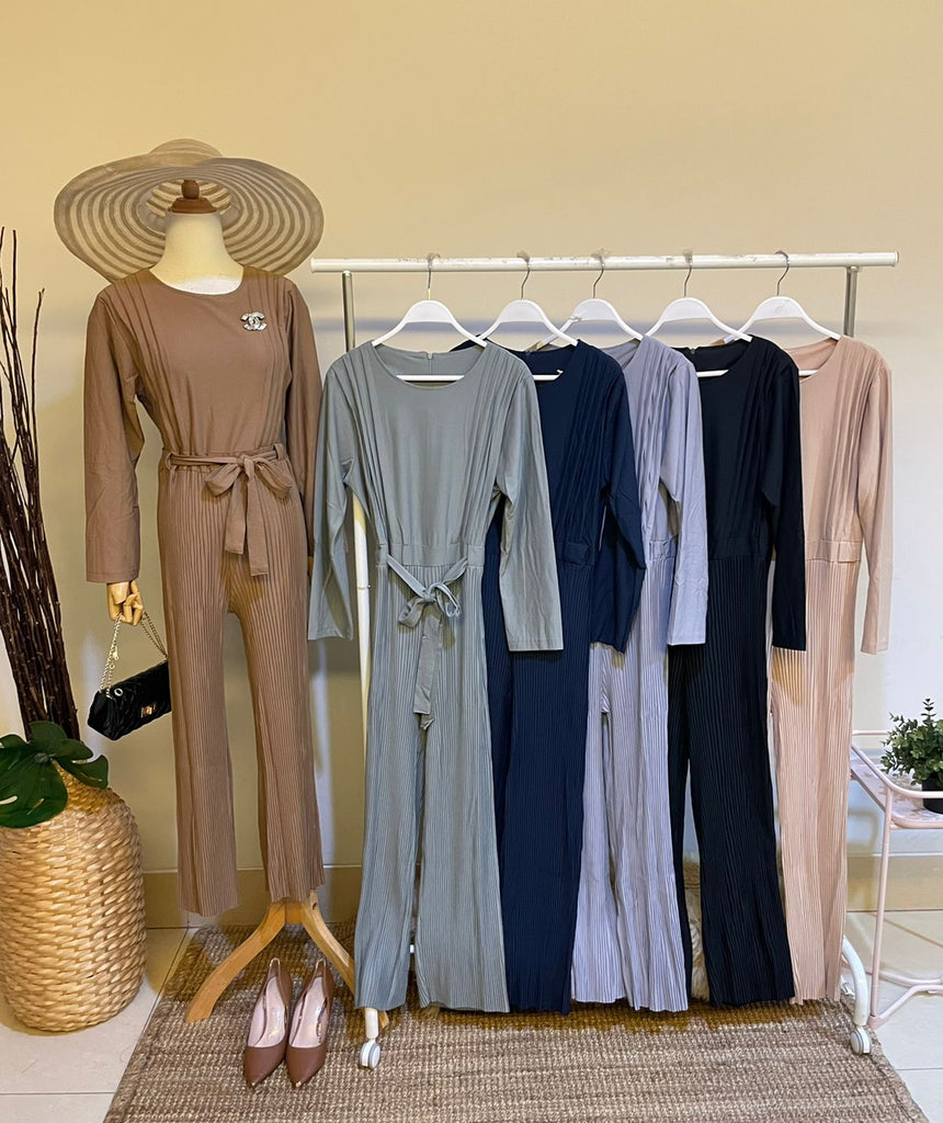 Korean Pleated Jumpsuit - Tania