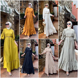 Ruffle Maxi Dress Honey – Elegant Flow