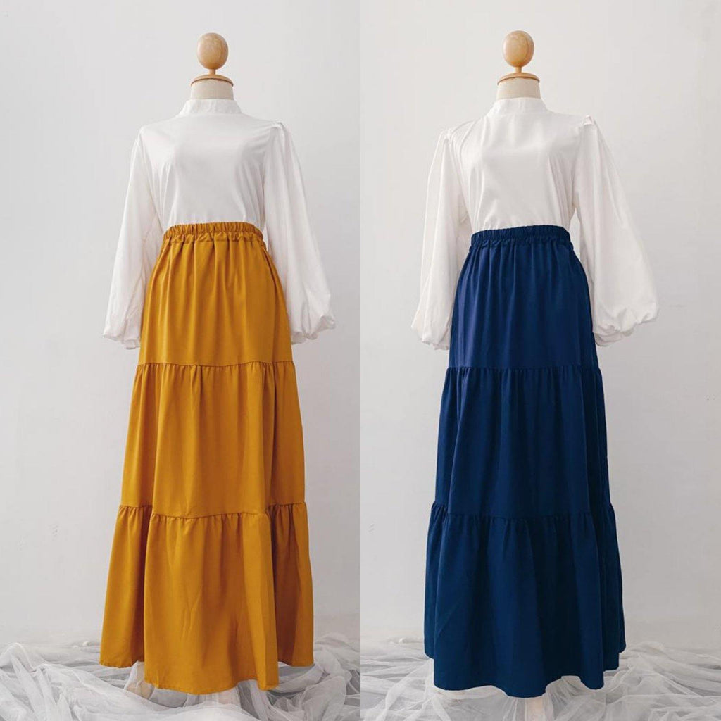 TIERED PLAIN SKIRT - Samiha Apparels