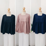 Short Babydoll Tops - Square Neck  V2