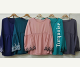 Nina Embroidery Top – Modest & Elegant