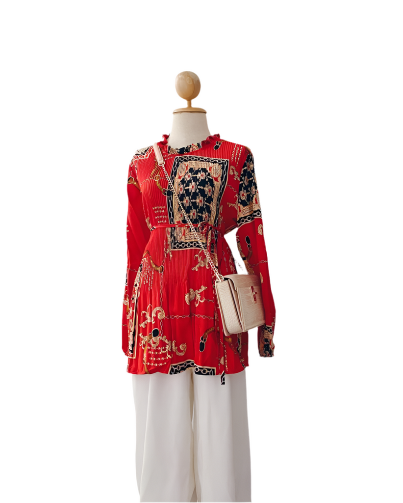 Pleated Top - Batik