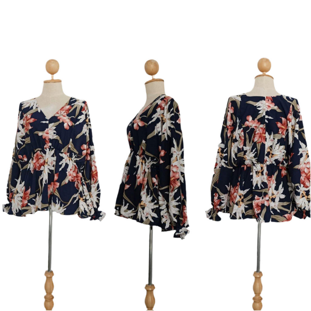 Gathered Kimono Top – Zahira Elegance