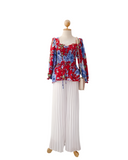 🌸 Smocked Floral Top – Feminine & Flattering