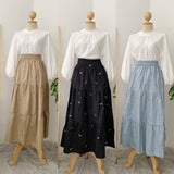Embroidery Tiered Skirt – Effortless Elegance in Every Step!