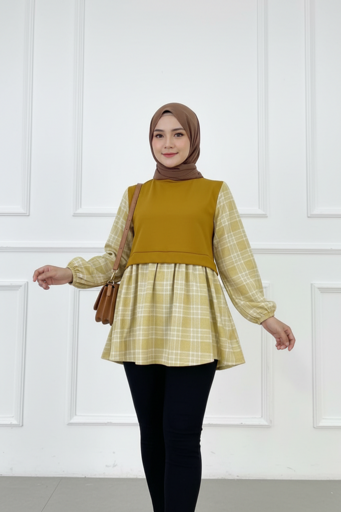 Checkered Babydoll Top
Casual Charm Meets Everyday Comfort