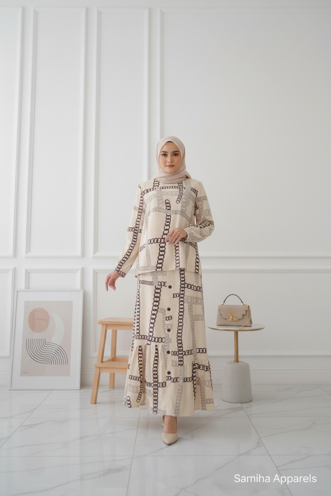 Emily Skirt & Top Set – Free Size