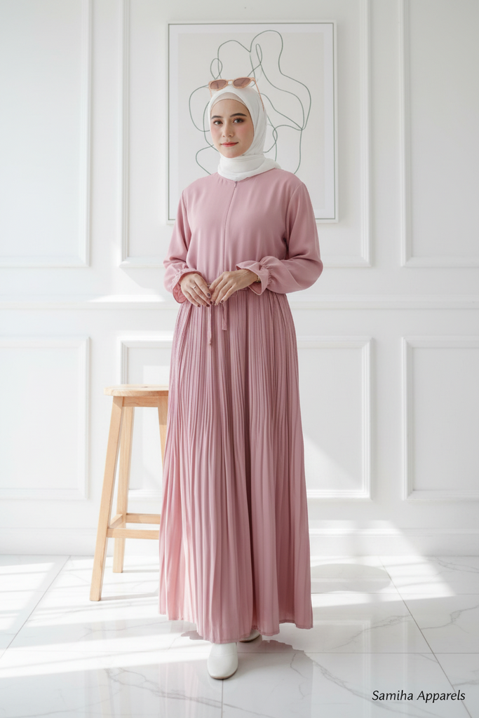 Pleaded Maxi Dress -  Pastal