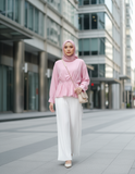 Korean Peplum Mariya Tops | Modest Elegance Korean