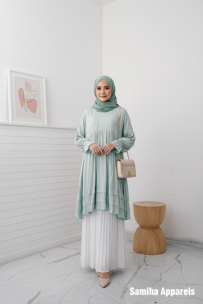 Layered Midi Dress – Minimalist & Modestly Chic
by Samiha Apparels