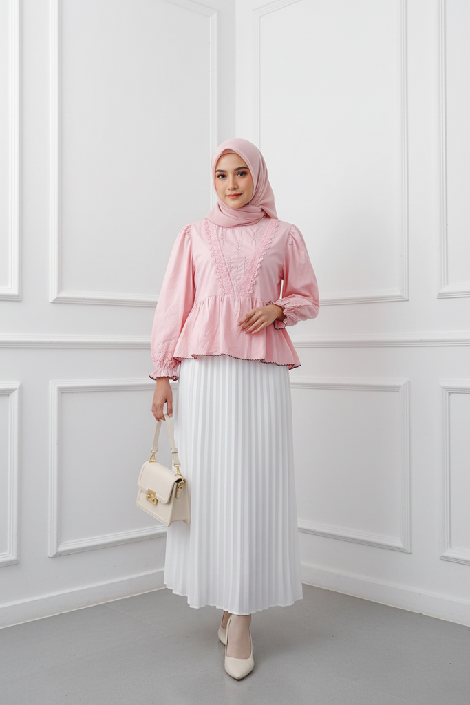 Korean Lace Peplum top