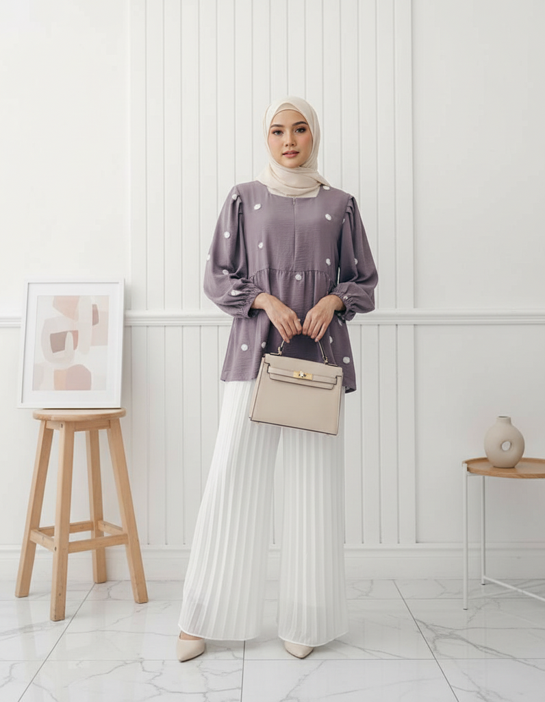 Square Neck Pom Pom Top – Effortless Charm