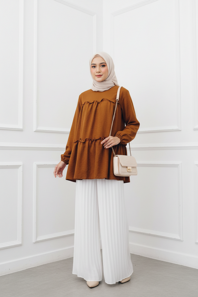 RUFFLE TIERED TOP – Feminine Charm with Effortless Style