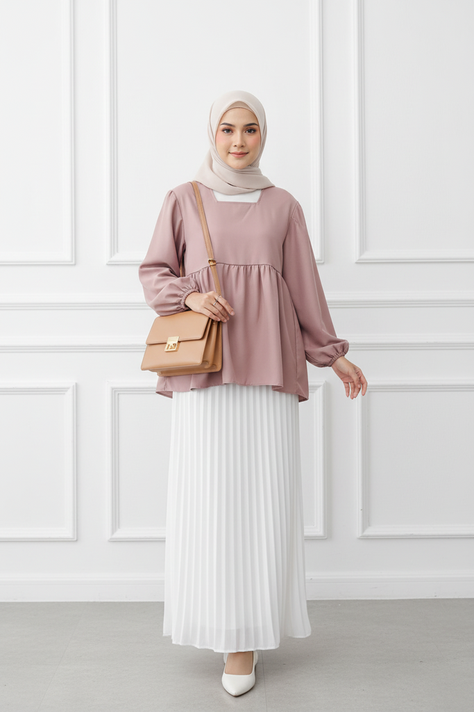 Short Babydoll Tops - Square Neck  V2