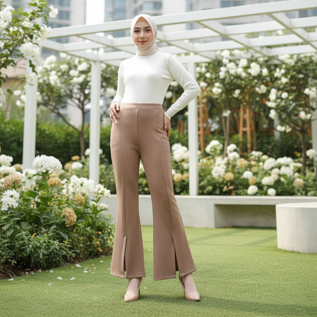 Cutbray Bell Bottom Pants – Sleek & Flowy