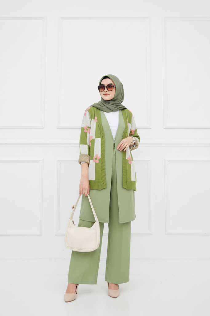 Korean Knitted Cardigan Pullover V 2