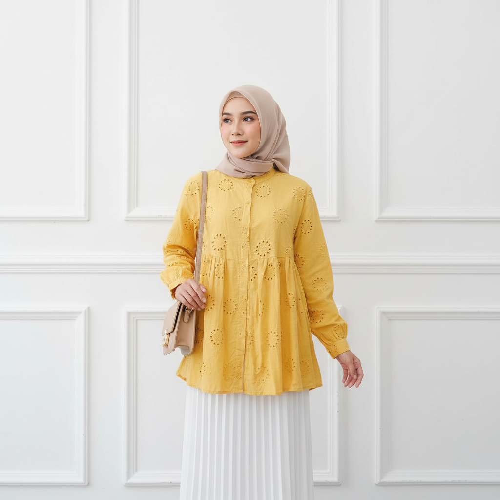 Eyelet Babydoll Top – Feminine, Flowy & Nursing Friendly