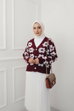 BloomEase Button Floral Cardigan – Soft, Stylish, Modest