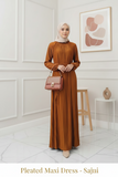 Pleated Maxi Dress - Sajni