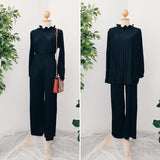 Pleated Set Pants & Top's