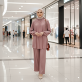 Pleated Set Pants & Top's