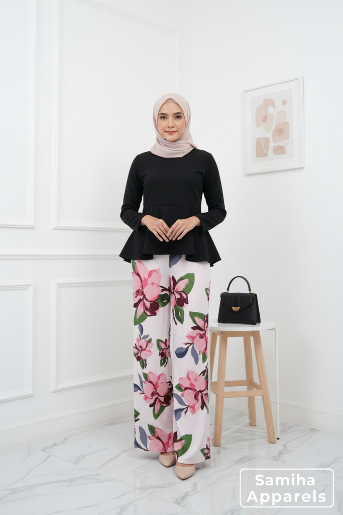 Printed Palazzo Pants - Lina