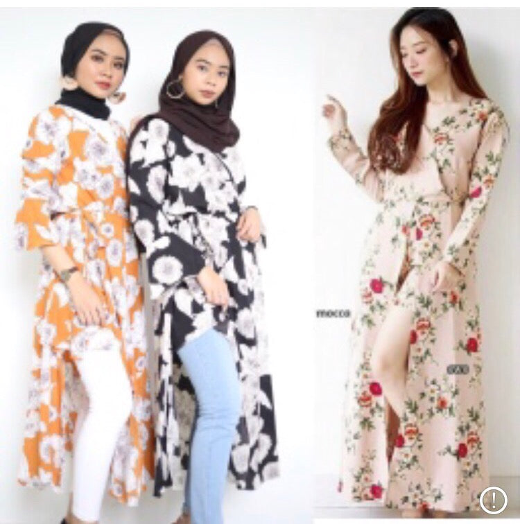 Maxi Floral Zara  Slit Dress  (New In) - Samiha Apparels