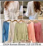 Korean Peplum Mariya Tops | Modest Elegance Korean