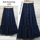 Denim Tiered Skirt