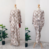 Silky Two-in-One Kaftan with Sash
